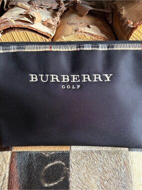 Burberry Black Golf Toiletry Pouch with Logo